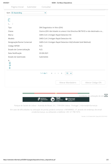 Das von Nanbaibo Biologics entwickelte neue schnelle Antigen-Nachweisreagenz für das Coronavirus (SARS-CoV-2) (kolloidale Goldmethode) wurde in die „weiße Liste“ Italiens aufgenommen.